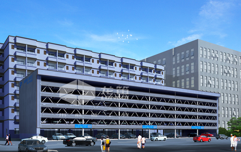 圖1.3  升降橫移立體車庫(kù)適合場(chǎng)合效果圖.jpg